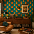 Load image into Gallery viewer, Goswell Road Retro Floral Peel and Stick and Traditional Wallpaper
