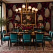 Load image into Gallery viewer, Basilica Mews Mystical Peacock Peel and Stick and Traditional Wallpaper
