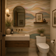 Load image into Gallery viewer, Sanoran Abstract Pattern Earth Tones Landscape Peel and Stick and Traditional Wallpaper
