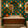 Load image into Gallery viewer, Goswell Road Retro Floral Peel and Stick and Traditional Wallpaper
