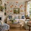 Load image into Gallery viewer, Liza Mae Watercolor Botanical Floral  Peel and Stick and Traditional Wallpaper
