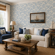 Load image into Gallery viewer, Doric Way Beach Waves Nautical Peel and Stick and Traditional Wallpaper
