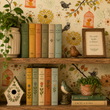 Load image into Gallery viewer, Brenda Gardens Whimsical Botanical Peel and Stick and Traditional Wallpaper

