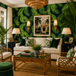 Load image into Gallery viewer, Polquhap Grove Tropical Palms Peel and Stick and Traditional Wallpaper
