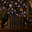 Load image into Gallery viewer, Kilda's Gardens Dark Floral Chintz Peel and Stick and Traditional Wallpaper
