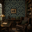 Load image into Gallery viewer, Elanore Victorian Botanical Damask Bird Peel and Stick and Traditional Wallpaper
