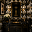 Load image into Gallery viewer, Evelyn Marble Geometric Art Deco Peel and Stick and Traditional Wallpaper
