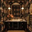 Load image into Gallery viewer, Warwick Gardens Moody Victorian Dragonfly Peel and Stick and Traditional Wallpaper
