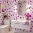 Load image into Gallery viewer, Dori Drive Purple Geometric Peel and Stick and Traditional Wallpaper
