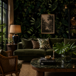 Load image into Gallery viewer, Ivy Lane Dark Moody Botanical Peel and Stick and Traditional Wallpaper
