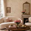 Load image into Gallery viewer, Amanda Circle Neutral Rose Peel and Stick and Traditional Wallpaper

