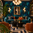 Load image into Gallery viewer, Vista Moody Tropical Palm Leaf Peel and Stick and Traditional Wallpaper
