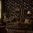 Load image into Gallery viewer, Kilda's Gardens Dark Floral Chintz Peel and Stick and Traditional Wallpaper
