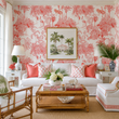 Load image into Gallery viewer, Boleyn Gardens Victorian Toile Peel and Stick and Traditional Wallpaper
