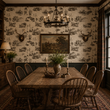 Load image into Gallery viewer, Pitchford Street Toile Peel and Stick and Traditional Wallpaper
