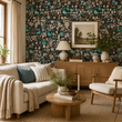 Load image into Gallery viewer, Blyth Botanical Forest Animals Peel and Stick and Traditional Wallpaper
