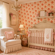 Load image into Gallery viewer, Clara Rose Victorian Shabby Chic Pink Roses Peel and Stick and Traditional Wallpaper
