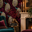 Load image into Gallery viewer, Basilica Mews Mystical Peacock Peel and Stick and Traditional Wallpaper
