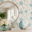 Load image into Gallery viewer, Shelby Lane Blue Floral Peel and Stick and Traditional Wallpaper
