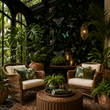 Load image into Gallery viewer, Baird Gardens Butterfly Botanical Peel and Stick and Traditional Wallpaper
