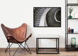 Load image into Gallery viewer, Abstract Black and White Staircase Photograph Wall Art Print
