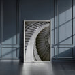Load image into Gallery viewer, Abstract Black and White Staircase Photograph Wall Art Print
