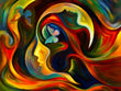 Load image into Gallery viewer, Colorful Abstract Woman&#39;s Profile Wall Art Print
