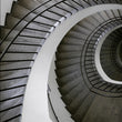 Load image into Gallery viewer, Abstract Black and White Staircase Photograph Wall Art Print
