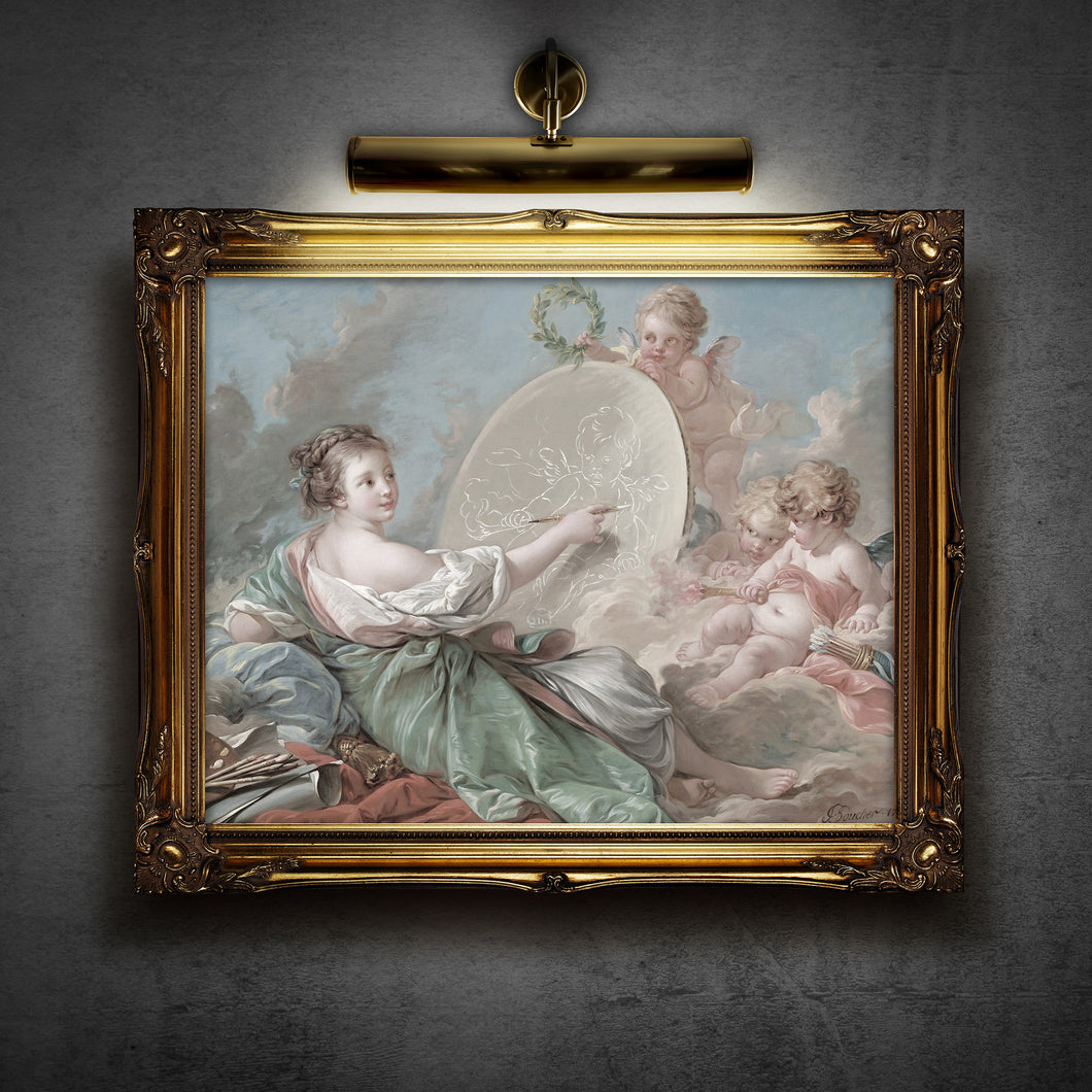 Allegory of Painting, by Francois Boucher, circa 1765