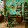 Load image into Gallery viewer, Bright Street Mid Century Modern Atomic Peel and Stick and Traditional Wallpaper
