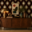 Load image into Gallery viewer, Teddy Mid Century Modern Retro Geometric Peel and Stick and Traditional Wallpaper
