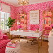 Load image into Gallery viewer, Ella Avenue Whimsical Bold Pink Peel and Stick and Traditional Wallpaper

