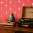 Load image into Gallery viewer, Rizzo Pink Retro Starburst Peel and Stick and Traditional Wallpaper
