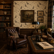 Load image into Gallery viewer, Pheasant Grove Beige Victorian Pheasant Peel and Stick and Traditional Wallpaper
