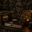Load image into Gallery viewer, Tower Place Gothic Skull Peel and Stick and Traditional Wallpaper
