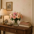 Load image into Gallery viewer, Amanda Circle Neutral Rose Peel and Stick and Traditional Wallpaper
