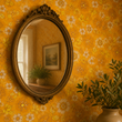 Load image into Gallery viewer, Dorothy Drive Vintage Orange Retro Floral Peel and Stick and Traditional Wallpaper
