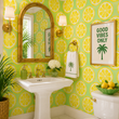 Load image into Gallery viewer, Lemon Squeeze Bold Retro Peel and Stick and Traditional Wallpaper
