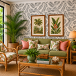 Load image into Gallery viewer, Merritt Avenue Black and White Tropical Palm Leaf Peel and Stick and Traditional Wallpaper
