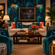 Load image into Gallery viewer, Vista Moody Tropical Palm Leaf Peel and Stick and Traditional Wallpaper
