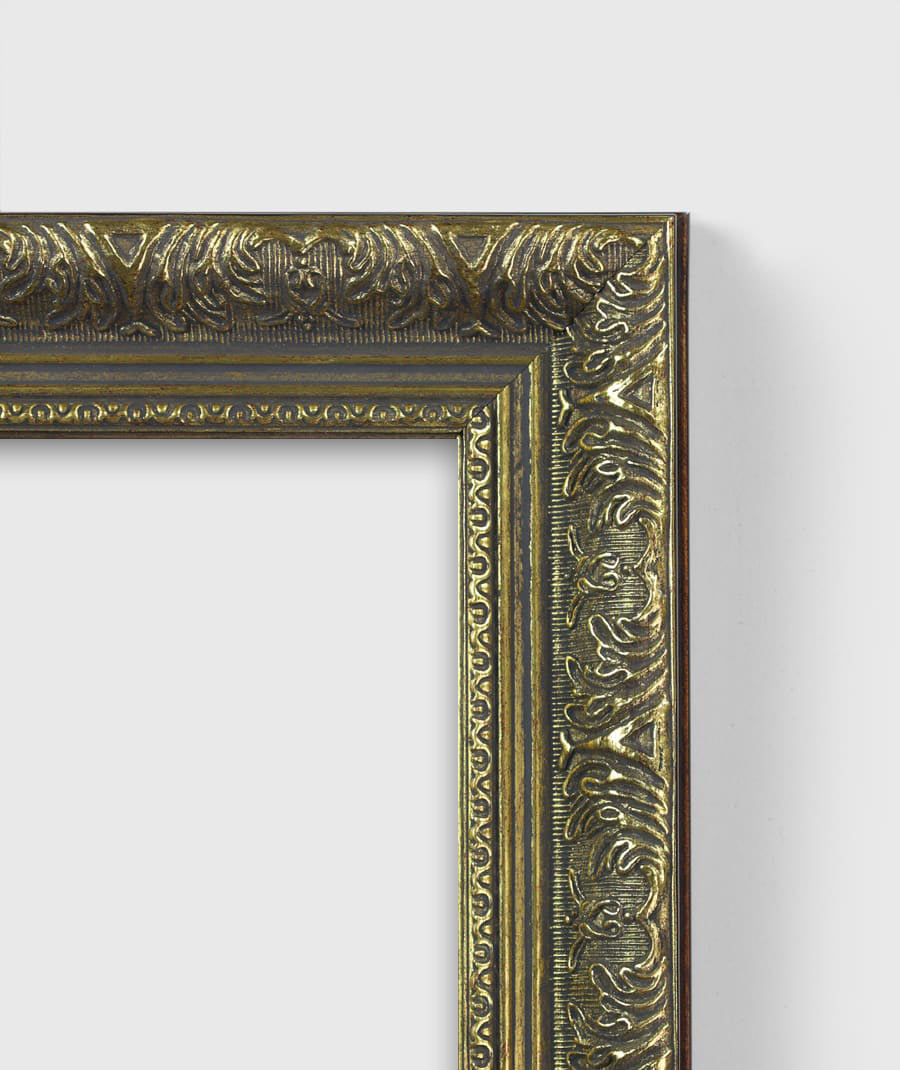 Vintage Bronze Wood Wall Frame