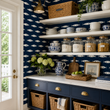 Load image into Gallery viewer, Nimmo Cove Blue and White Fish Nautical Peel and Stick and Traditional Wallpaper
