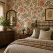 Load image into Gallery viewer, Queen Isabella Way Vintage Floral Peel and Stick and Traditional Wallpaper
