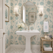 Load image into Gallery viewer, Shelby Lane Blue Floral Peel and Stick and Traditional Wallpaper

