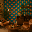 Load image into Gallery viewer, Goswell Road Retro Floral Peel and Stick and Traditional Wallpaper
