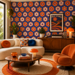 Load image into Gallery viewer, Gretta Gardens Floral Retro Peel and Stick and Traditional Wallpaper
