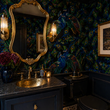 Load image into Gallery viewer, Alyth Gardens Moody Victorian Peacock Peel and Stick and Traditional Wallpaper
