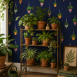 Load image into Gallery viewer, Alnwick Road Boho Eclectic Potted Plants Wallpaper
