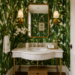Load image into Gallery viewer, Villiers Mews Tropical Palms Peel and Stick and Traditional Wallpaper
