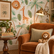 Load image into Gallery viewer, Tamar Street Animal Safari Peel and Stick and Traditional Wallpaper
